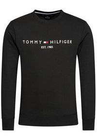 TOMMY HILFIGER - Tommy Hilfiger Bluza Logo MW0MW11596 Czarny Regular Fit. Kolor: czarny. Materiał: syntetyk #2