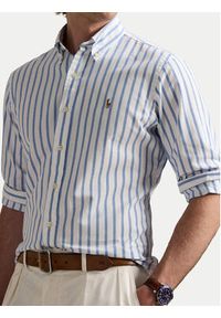 Polo Ralph Lauren Koszula 710906622001 Niebieski Custom Fit. Typ kołnierza: polo. Kolor: niebieski. Materiał: bawełna #6