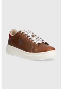 U.S. Polo Assn. sneakersy CODY kolor brązowy CODY001M/CH1. Nosek buta: okrągły. Zapięcie: sznurówki. Kolor: brązowy. Materiał: guma #3