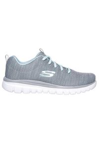 skechers - Obuwie Sportowe Damskie Skechers Graceful-Twisted Fortune Szary. Kolor: szary. Materiał: guma, syntetyk, tkanina, materiał. Sport: turystyka piesza