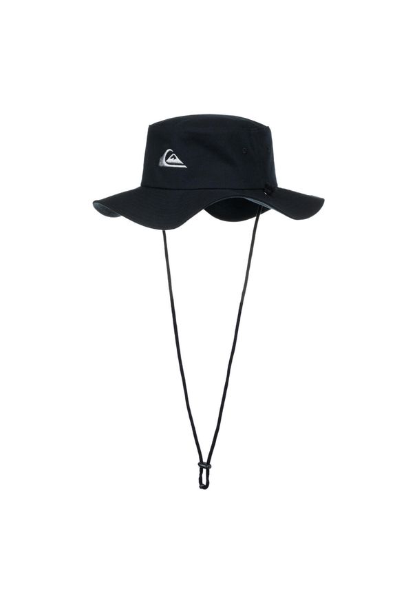 Quiksilver - Kapelusz typu boonie safari dla Mężczyzn BUSHMASTER Czarny. Kolor: brązowy, zielony, wielokolorowy. Materiał: materiał, bawełna. Wzór: haft