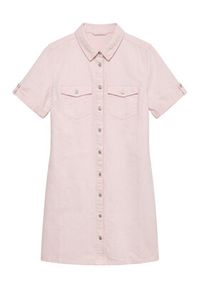 Vero Moda Sukienka jeansowa Jennie 10309665 Różowy Regular Fit. Kolor: różowy. Materiał: bawełna #7