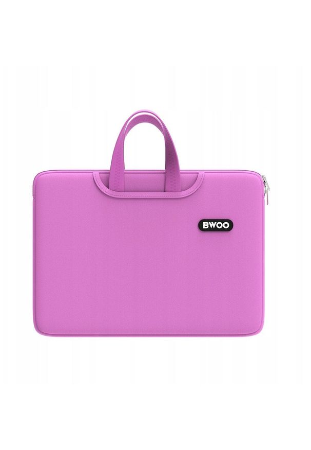 BWOO neoprenowa torba na laptopa z uchwytem 14" różowa. Kolor: różowy. Materiał: neopren
