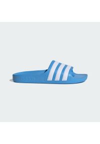 Adidas - Klapki adilette Aqua Kids. Kolor: niebieski, wielokolorowy, biały. Styl: sportowy, elegancki