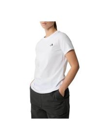 Koszulka sportowa damska The North Face Simple Dome Slim. Kolor: biały. Długość rękawa: krótki rękaw. Długość: krótkie