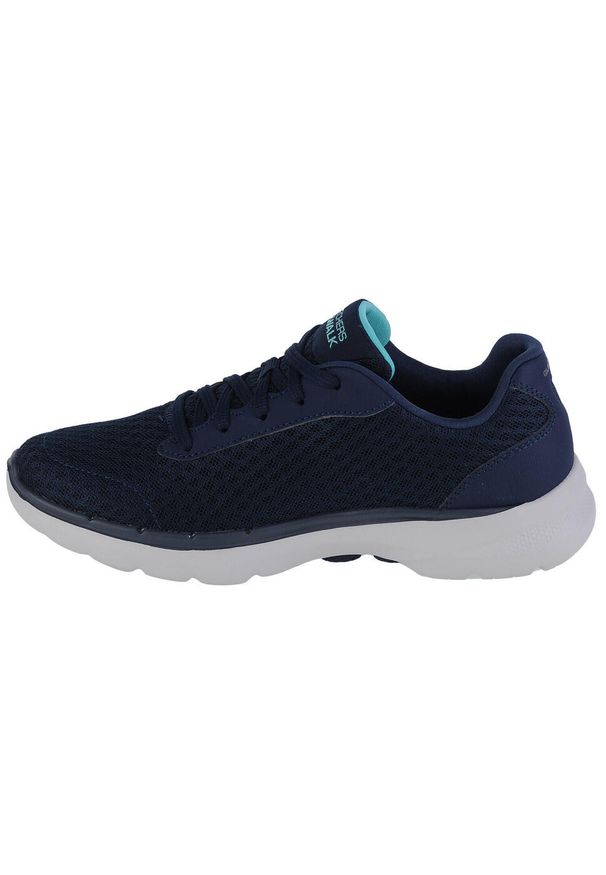 skechers - Buty sportowe Sneakersy damskie, Skechers Go Walk 6 - Iconic Vision. Kolor: niebieski. Sport: turystyka piesza