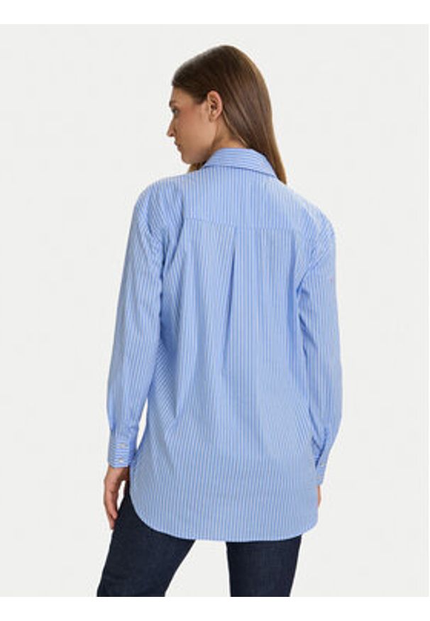 Morgan Koszula 252-CRAY Niebieski Loose Fit. Kolor: niebieski. Materiał: bawełna