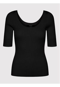 Vero Moda Bluzka Estela 10268128 Czarny Slim Fit. Kolor: czarny. Materiał: syntetyk