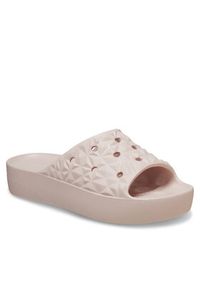 Crocs Klapki Classic Platform Geometric Slide W 209564 Różowy. Kolor: różowy. Obcas: na platformie