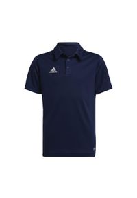 Adidas - Koszulka polo piłkarska dla dzieci adidas Entrada 22 Polo. Typ kołnierza: polo. Kolor: niebieski. Sport: piłka nożna #1