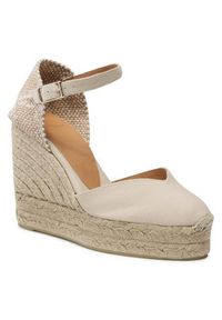 Castañer Espadryle Chiarita/8ED/001 020983-203 Beżowy. Kolor: beżowy. Materiał: materiał