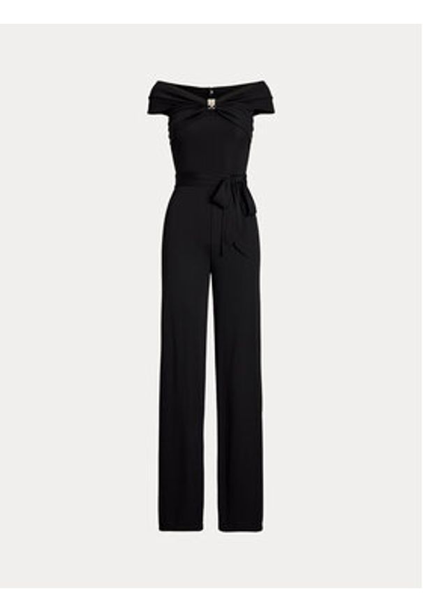 Lauren Ralph Lauren - LAUREN RALPH LAUREN Kombinezon 200971129001 Czarny Wide Leg. Kolor: czarny. Materiał: syntetyk