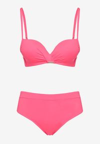 Renee - Różowe Bikini Stanik Push-Up i Klasyczne Figi Pevbia. Kolor: różowy #3