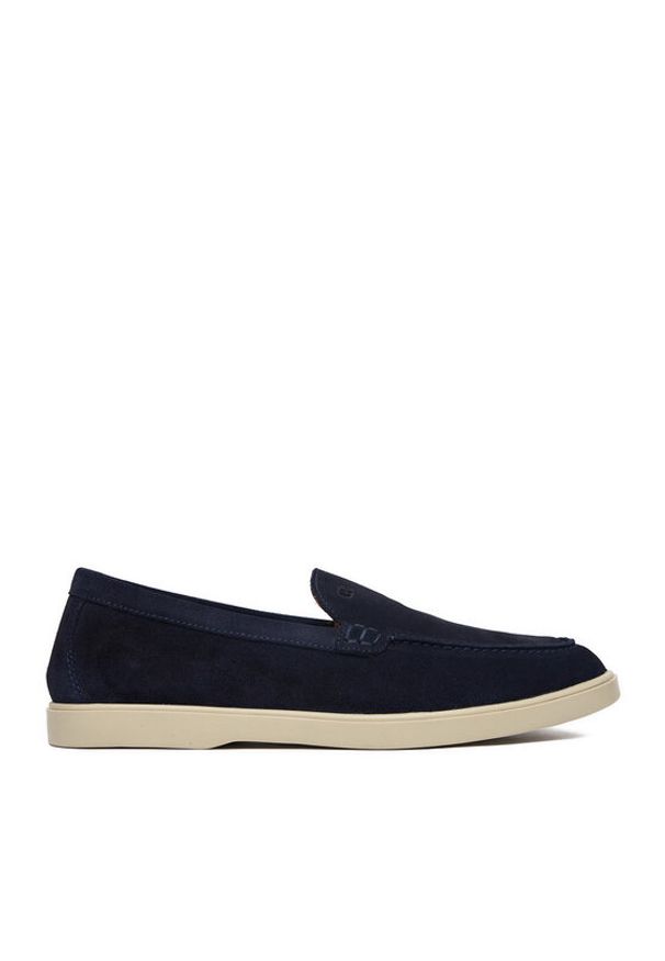 Gino Rossi - GINO ROSSI Mokasyny CEO-MASSI-01 MI08 Granatowy. Kolor: niebieski. Materiał: skóra, zamsz