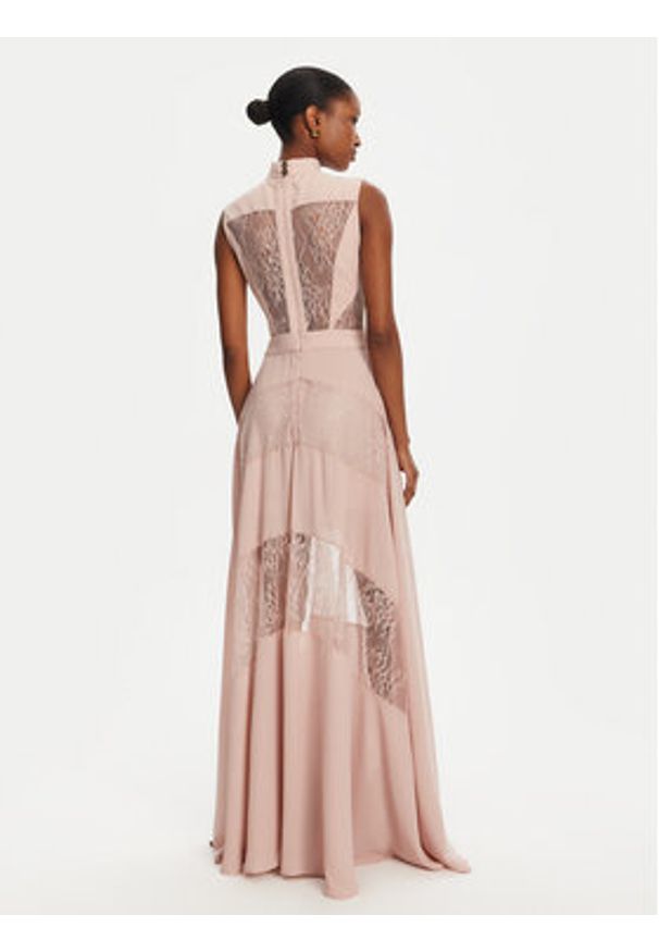 Babylon Sukienka wieczorowa EL0731 Różowy Regular Fit. Kolor: różowy. Materiał: syntetyk. Styl: wizytowy