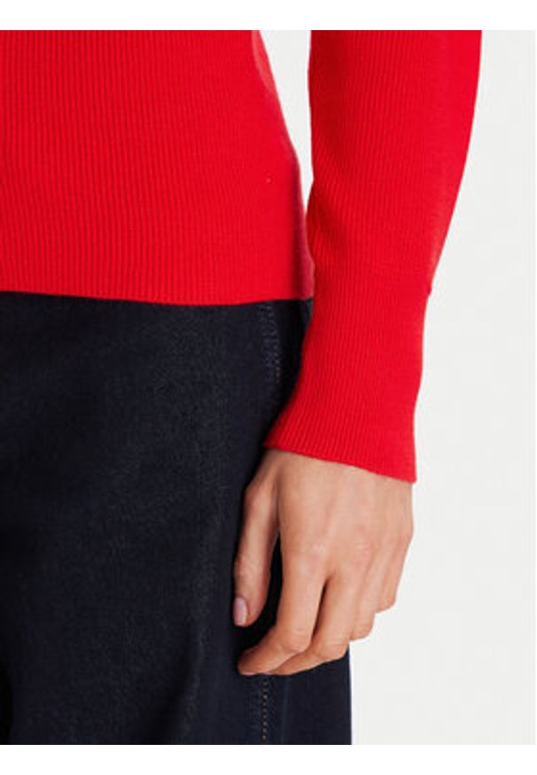 Morgan Sweter 252-MTECNA Czerwony Regular Fit. Kolor: czerwony. Materiał: syntetyk