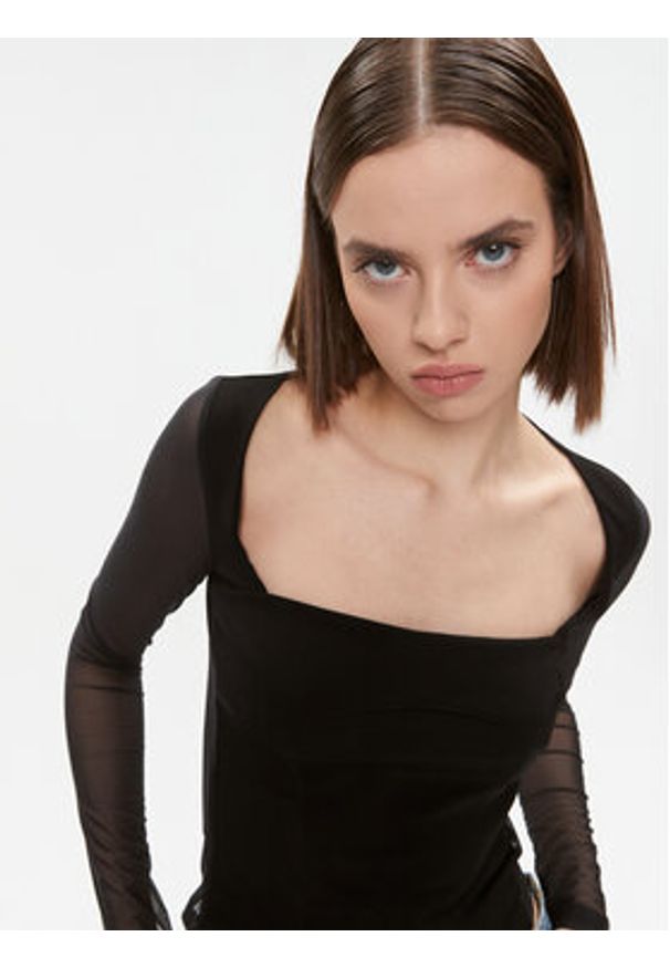 Pinko Bluzka Soul 102564 A1EG Czarny Regular Fit. Kolor: czarny. Materiał: syntetyk