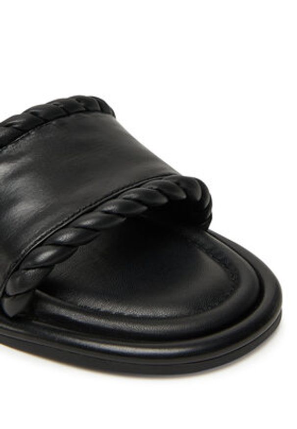 MICHAEL Michael Kors Klapki Dana 40T5DNFS1L Czarny. Kolor: czarny. Materiał: skóra