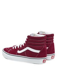 Vans Tenisówki SK8-Hi VN000D32ZCF1 Bordowy. Kolor: czerwony. Materiał: skóra, zamsz