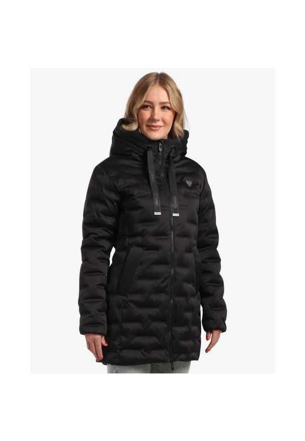 Damski płaszcz zimowy Kilpi BELIZE-W. Kolor: czarny. Sezon: zima. Sport: turystyka piesza
