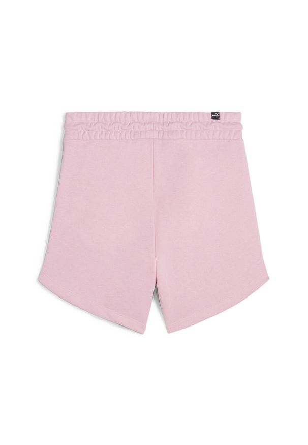 Spodenki Puma Ess 5 High Waist Shorts Tr, Kobiety. Stan: podwyższony. Kolor: różowy. Materiał: bawełna, materiał. Sezon: lato