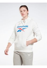 Reebok Bluza Identity Big Logo H54749 Biały Loose Fit. Kolor: biały. Materiał: bawełna #1