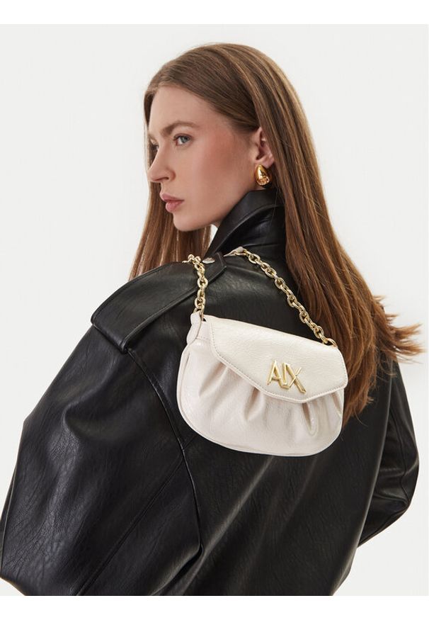Armani Exchange Torebka XW002165 AF21363 U1003 Biały. Kolor: biały. Materiał: skórzane
