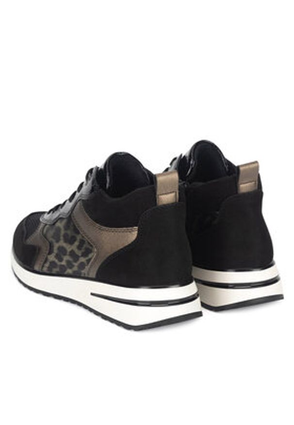 Remonte Sneakersy D1G71-03 Czarny. Kolor: czarny. Materiał: materiał
