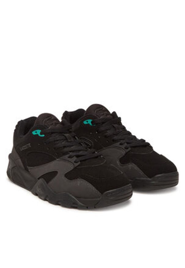 Lacoste Sneakersy Game Trainer 125 5 7-49SMA0108237 Czarny. Kolor: czarny. Materiał: zamsz, skóra