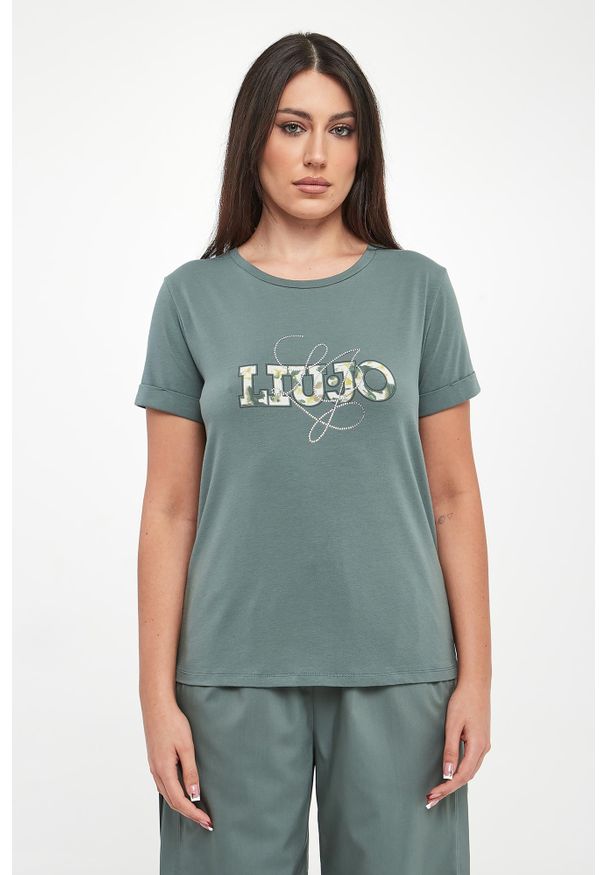 Liu Jo - T-shirt damski z logo LIU JO