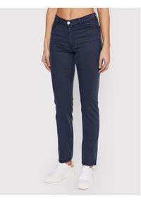 Trussardi Jeans - Trussardi Chinosy 105 56J00002 Granatowy Skinny Fit. Kolor: niebieski. Materiał: bawełna
