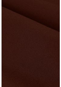 IVY & OAK - Ivy Oak Spodnie damskie kolor bordowy proste high waist. Okazja: na co dzień. Stan: podwyższony. Kolor: czerwony. Materiał: materiał. Styl: casual #5