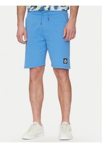 Blend Szorty sportowe 20718064 Niebieski Regular Fit. Kolor: niebieski. Materiał: bawełna. Styl: sportowy