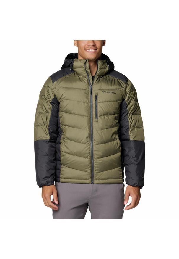 columbia - Kurtka ocieplana męska Columbia Labyrinth Loop Hooded z kapturem. Typ kołnierza: kaptur. Kolor: zielony. Sport: turystyka piesza