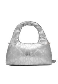 Calvin Klein Torebka Puffy Aop Mini Bag With Strap LV04F3444G Srebrny. Kolor: srebrny. Materiał: skórzane #1