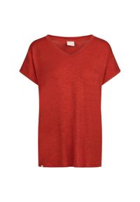 TRESPASS - T-shirt Damski Relaxed Fit Kabra. Kolor: pomarańczowy. Sport: turystyka piesza #1