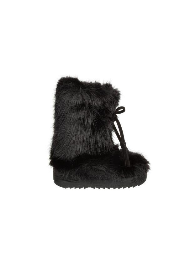 Śniegowce Oscar Baffy Short Eco Black 012076, Czarny, Futro sztuczne - 41. Kolor: czarny. Materiał: futro