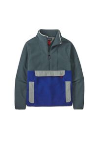 Bluza polarowa Patagonia Synch Anorak. Kolor: niebieski. Materiał: polar