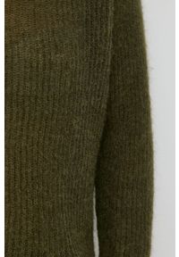 Max Mara Leisure sweter wełniany damski kolor zielony lekki. Okazja: na co dzień. Kolor: zielony. Materiał: wełna. Długość rękawa: długi rękaw. Długość: długie. Styl: casual #5
