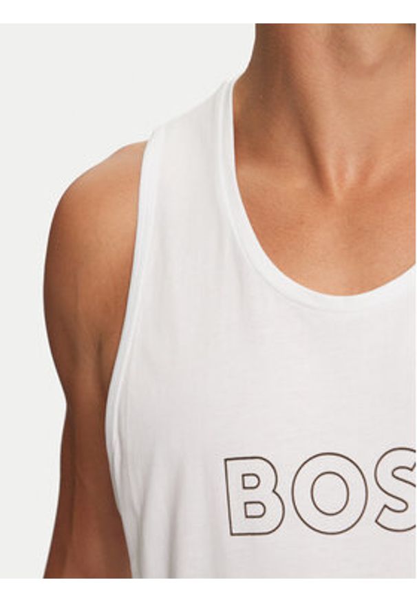 BOSS - Boss Tank top 50491711 Biały Regular Fit. Kolor: biały. Materiał: bawełna