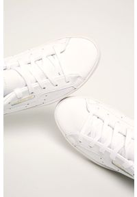 adidas Originals - Buty skórzane Sleek. Nosek buta: okrągły. Zapięcie: sznurówki. Kolor: biały. Materiał: skóra