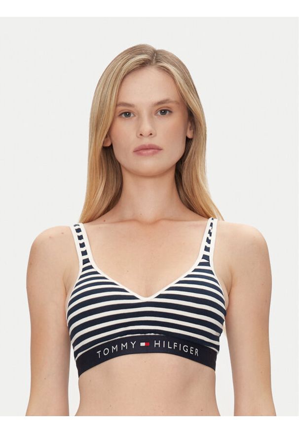 TOMMY HILFIGER - Tommy Hilfiger Biustonosz top UW0UW05205 Granatowy. Kolor: niebieski. Materiał: bawełna