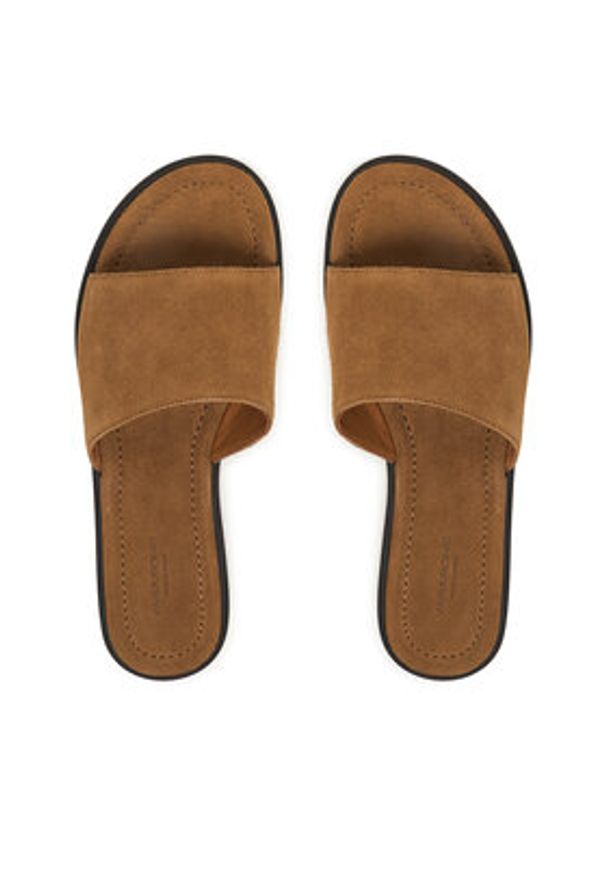 Vagabond Shoemakers Klapki Zaida 6109-340-08 Brązowy. Kolor: brązowy. Materiał: skóra, zamsz