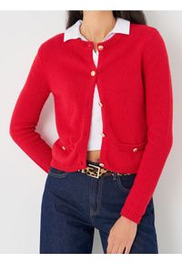 Sinsay - Kardigan - czerwony. Kolor: czerwony. Długość rękawa: długi rękaw. Długość: długie #1