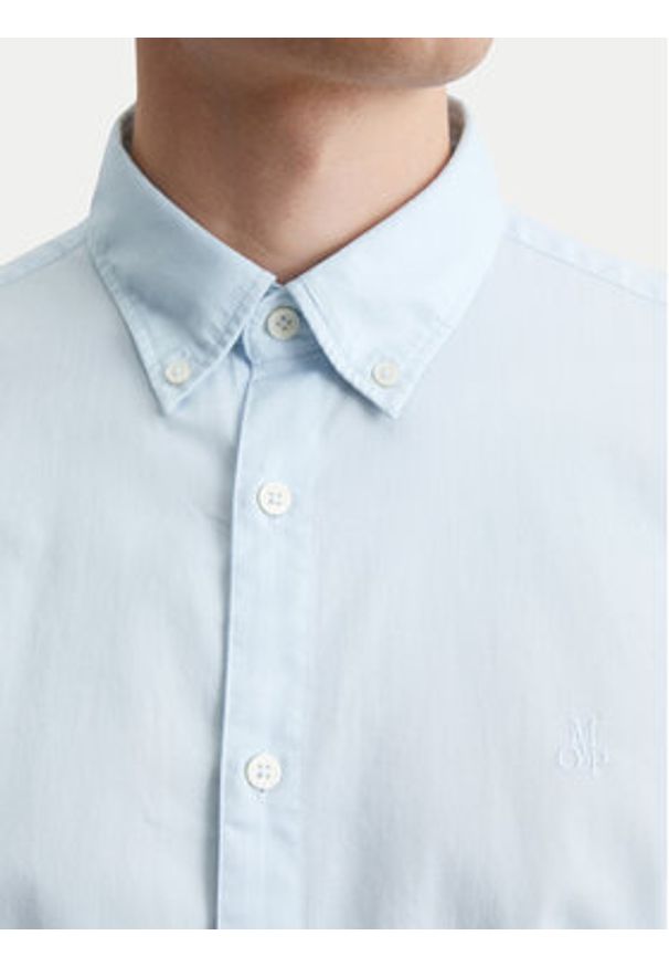 Marc O'Polo Koszula B21 7268 42342 Błękitny Regular Fit. Typ kołnierza: polo. Kolor: niebieski. Materiał: bawełna