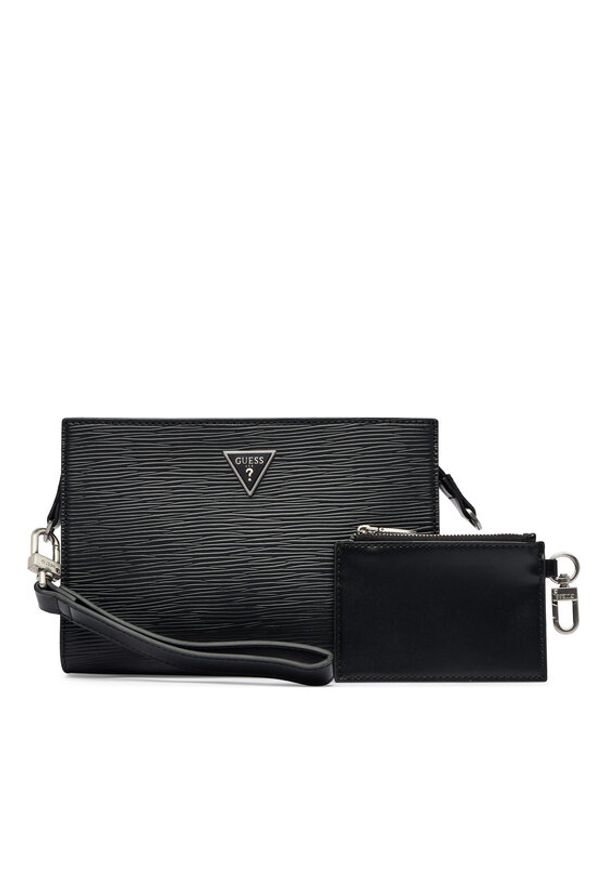 Guess Saszetka HMMIPW P6257 Czarny. Kolor: czarny. Materiał: skóra