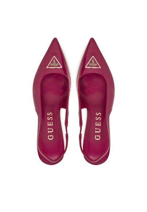 Guess Szpilki FLJNASPAF05 Różowy. Kolor: różowy. Materiał: skóra. Obcas: na szpilce