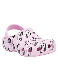 Klapki basenowe dla dzieci Crocs Classic Panda. Kolor: różowy