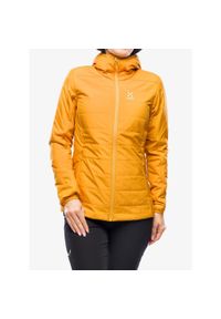 Haglöfs - Kurtka ocieplana damska Haglofs Mimic Silver Hood. Kolor: żółty. Sport: turystyka piesza
