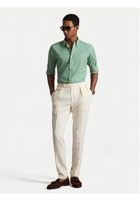 Polo Ralph Lauren Koszula 710929348500 Turkusowy Slim Fit. Typ kołnierza: polo. Kolor: turkusowy. Materiał: bawełna #4